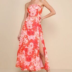 Super cute pink and orange dress